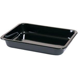 TRAY, MENU, CPET, BK, 1-COMP, 225X175X34