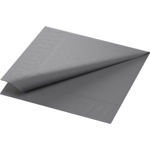 Servett i Tissue Granitgrå, 3-lagers - 33 x 33 cm