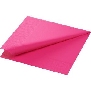 Servett i papper 33x33cm Fuchsia 3-lager