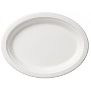 Ovala Tallrikar 26 cm Blekt