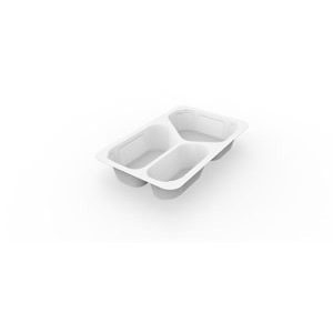 1/4 GN Meny-formar 3-Rum - 263 x 161 x 45 mm