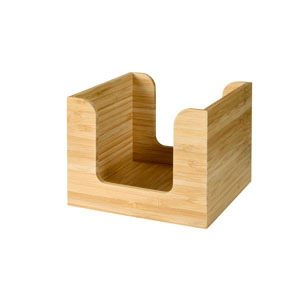 Modulära servetthållare Bamboo ecoecho® 13x13cm Brun