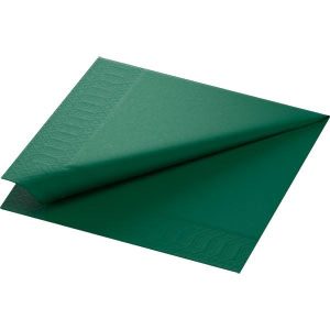 NAPKINS 3-PLY 40CM DARKGREEN