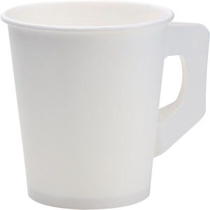 CUP PAP/PE 20 CL Vit med Handtag