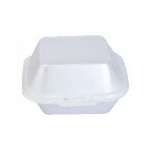 Burgerbox liten vit XPS 110x110x65mm