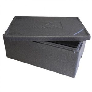 Termolåda Catersource grå H-EPS 40L med lock - 600x400x270 mm