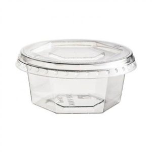 Bägare 6-kant klar 50ml dressing