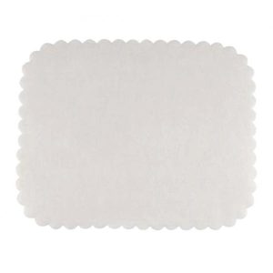 Pallpapper rektangulärt vitt präglat - 290x380mm