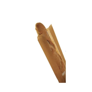 Baguettepåse brun ribbad 120/50x575mm