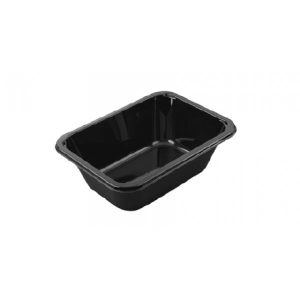 Plastbricka svart 920ml för ugn och mikrovågsugn
