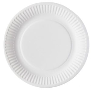 Papp tallrik FSC vit 23cm