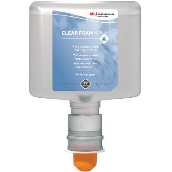 Skumtvål Clear FOAM Pure Blomstermärkt utan Färg/Parfym Touchfree 1,2 L