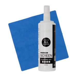 Skärmrengöringsspray mikrofiberduk