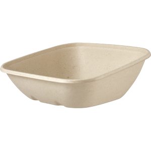 Bagasse, Skål 190x190x70mm
