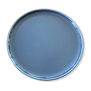 Blocho Ankara Tallrik flat rund gråblå 20cm
