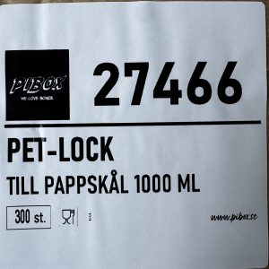 Lock till pappskål 1000 ml
