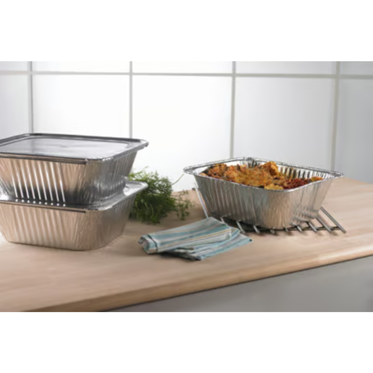 Aluminiumform 5200ml rektangulär 1/2 GN - 32,6x26,2x10,2cm - 2