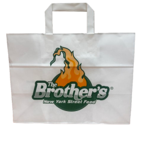 Takeaway Påse, med hank, 'Brothers' 340x170x250 mm