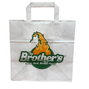 Takeaway Påse, med hank 'Brothers' 260x170x250 mm
