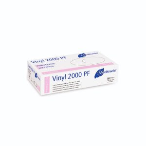 Vinylhandske, transperent, pudderfri, XL