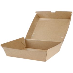 Take Away Box Well Brun L, 178x160x35/75mm