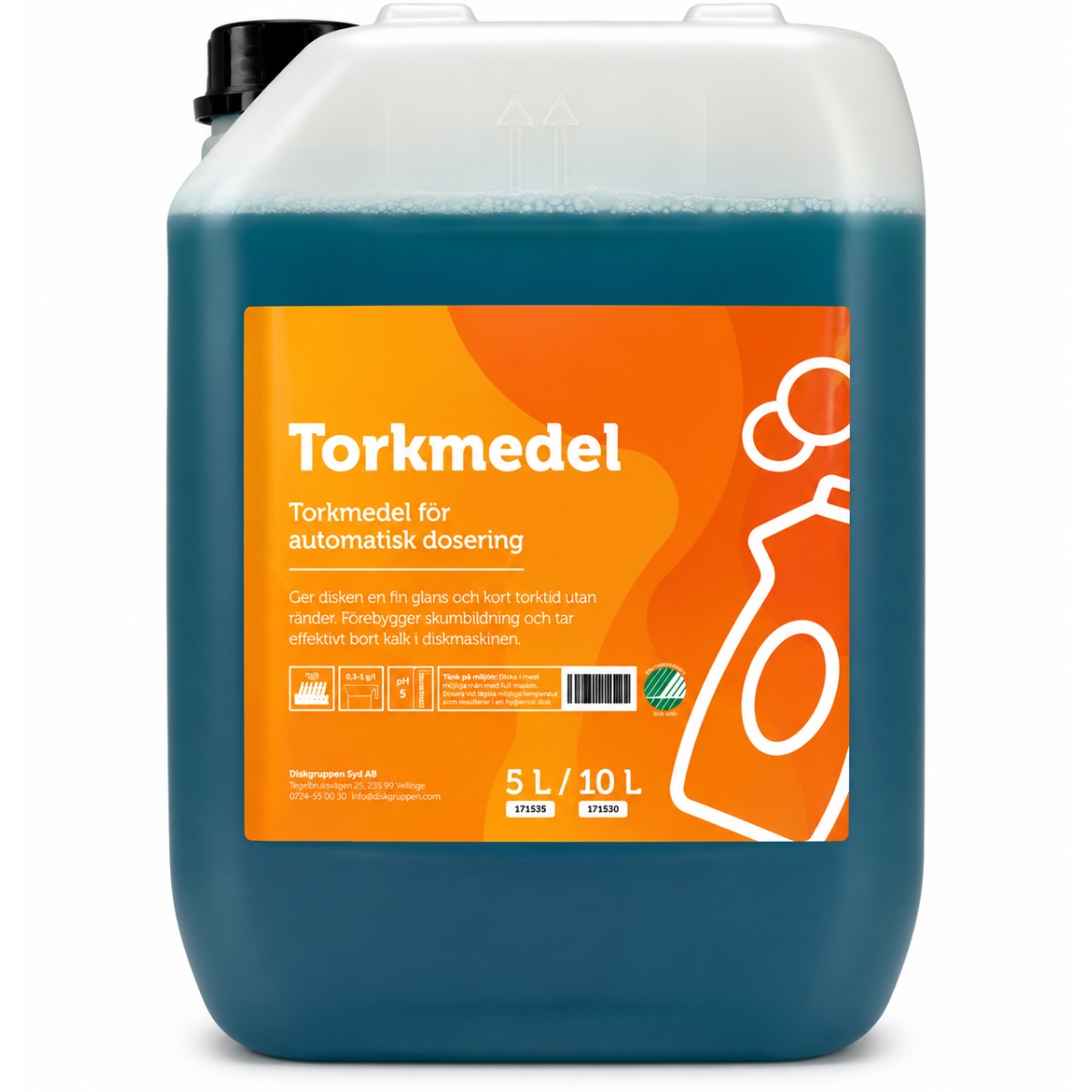 Torkmedel Antikalk Premium - Diskgruppen 10 L