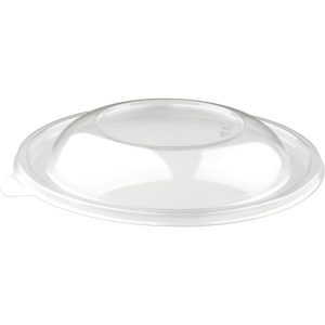 Plastlåg Ø260 mm højt APET Klar