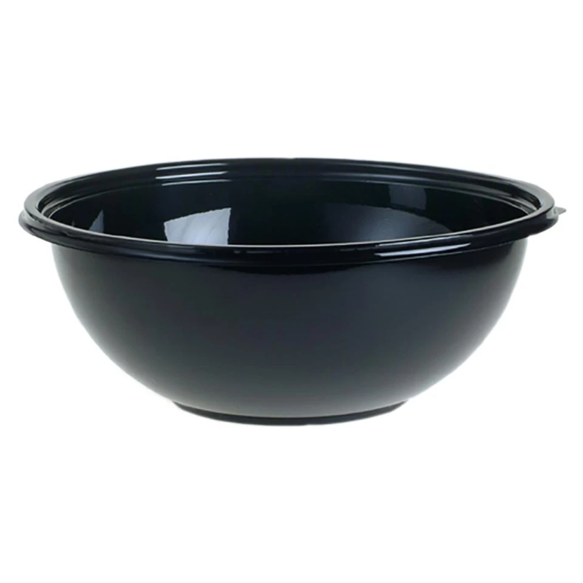 Plastskål bowle 2250 ml Ø260x90 mm Rund RPET Sort